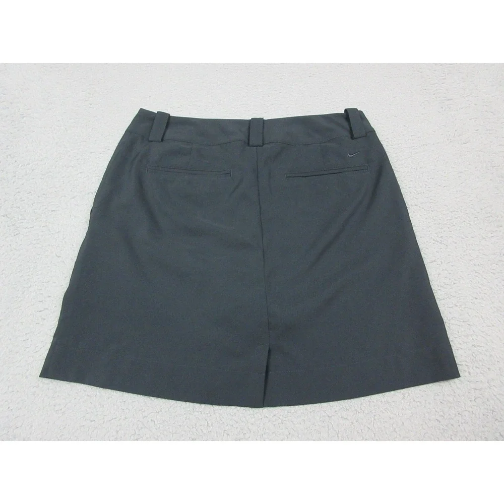 Nike Skort Womens 4 Black Logo Golf Athletic Dri‎ Fit Lightweight Ladies 30x16